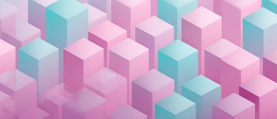Abstract Geometric Background with Pastel Hues