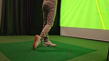 Indoor golfing practice using simulation technology for skill improvement