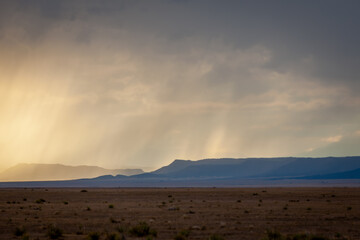 storm clouds over the mountains