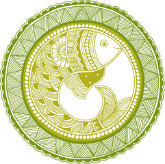 Green and yellow color vintage art design. transparent png