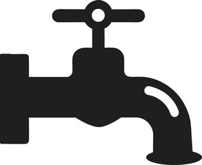 Water Faucet or tap icon, water faucet symbol icon vector