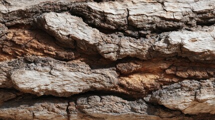 Rough Tree Bark Texture CloseUp Photo of Natural Wood Surface