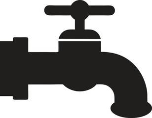 water faucet symbol icon vector