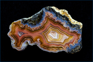 Abstract close-up of laguna agate from Mexico © Danita Delimont