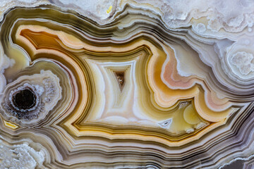 Abstract close-up of laguna agate from Mexico © Danita Delimont
