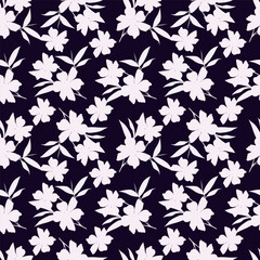 Seamless floral pattern, vintage background