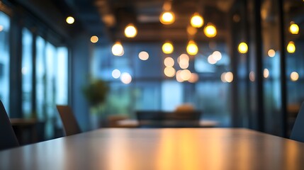 Abstract blur interior coffee shop or cafe for background