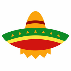 Mexican Sombrero Fiesta Vector Illustration for Party and Cultural Celebration Designs
