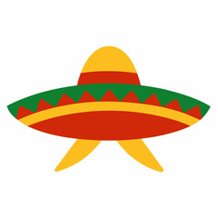 Mexican Sombrero Fiesta Vector Illustration for Party and Cultural Celebration Designs
