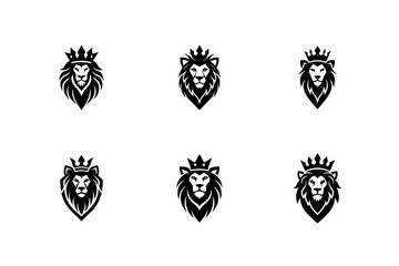 lion king head mascot character esport logo vector art silhouette