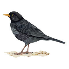 Blackbird Illustration