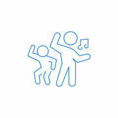 party dancing icon sign vector