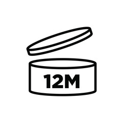 12m period after open pao icon sign