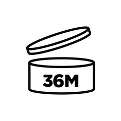 36m period after open pao icon sign