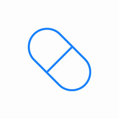 pill medicine icon sign vector