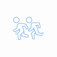running marathone icon sign vector