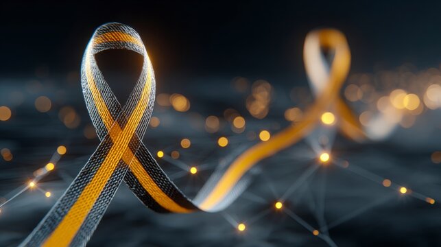 World MS Day  Awareness Ribbon  Brain Health  Support  Cinematic