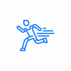 runner jogging sport icon sign vector
