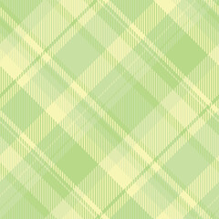 Outside background check texture, sample seamless pattern vector. Father fabric textile plaid tartan in green and light colors.