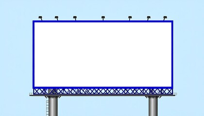Blank Billboard Outdoor Advertising.