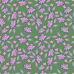 Seamless floral pattern, vintage background