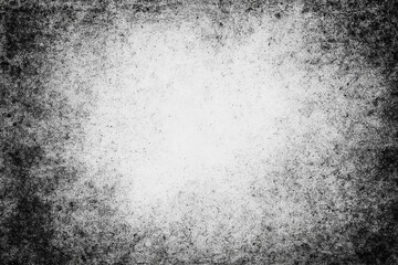 Obraz premium Grunge black and white background with dusty stains and smudges distressed texture pattern on rough surface perfect for digital design abstract effects and high resolution printable art