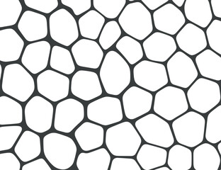 Abstract Geometric Pattern of Interlocking Shapes