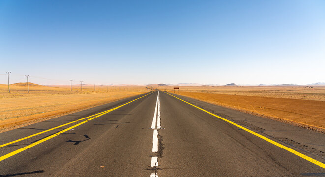 Scenic road between Riyadh and AlUla, Saudi Arabia