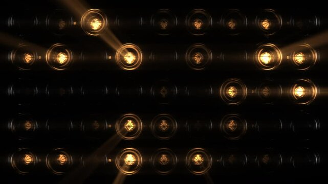 Lights Flashing Wall Showtec VJ Stage Floodlight 4K Blinder Blinking Lights Flash Club Flashlights Disco Lights Matrix Beam Lights Bulb Halogen Headlamp Lamp Nightclub Turn Off On Loop
