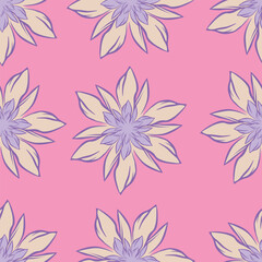 Seamless floral pattern, vintage background