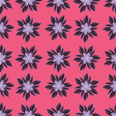 textile design with beautiful decorative flowers pattern image