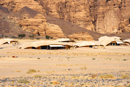 Ashar Valley and luxurious resorts in AlUla, Saudi Arabia