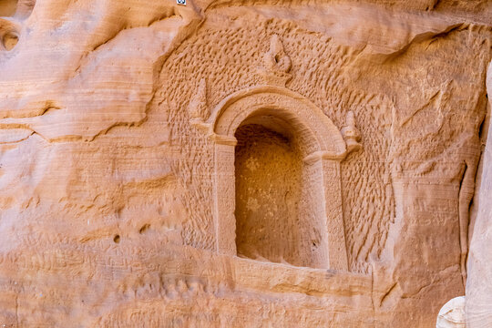 Jabal Ithlib, in Hegra, heritage UNESCO of AlUla, Saudi Arabia