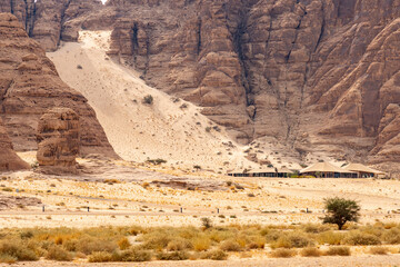 Ashar Valley and luxurious resorts in AlUla, Saudi Arabia