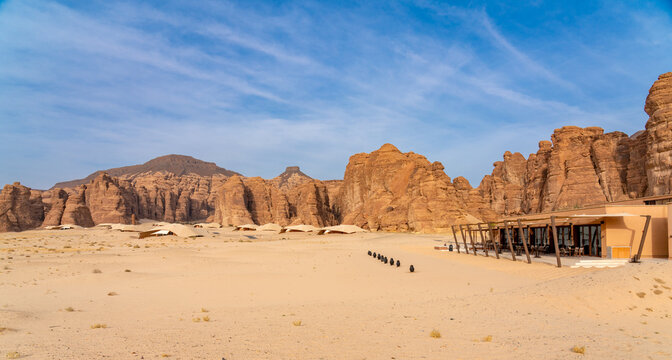 Ashar Valley and luxurious resorts in AlUla, Saudi Arabia