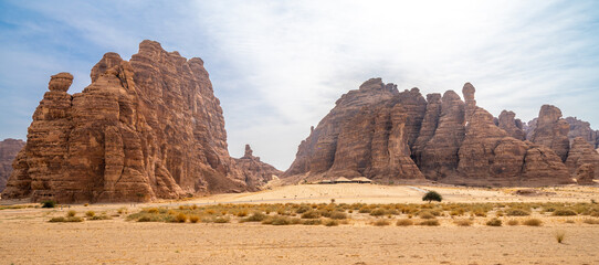 Ashar Valley and luxurious resorts in AlUla, Saudi Arabia