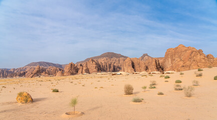 Ashar Valley and luxurious resorts in AlUla, Saudi Arabia