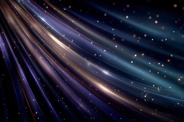 Obraz premium Abstract Dark Purple Violet Pink Neon Glowing Lines Background