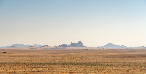 Scenic road between Riyadh and AlUla, Saudi Arabia