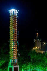 Colorful monument, Tianjin East Railway Station, Tianjin, China.