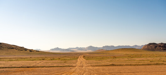 Scenic road between Riyadh and AlUla, Saudi Arabia