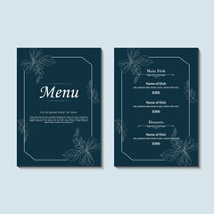 Elegant Restaurant Menu Template, Premium Food Brochure Design for Fine Dining and Luxury Cuisine, Professional Food Menu Card Template, Restaurant Branding Menu Design, Delicious Dinner Menu Template