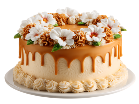 Flavorful Butterscotch Cake with Rich Cream Drizzle