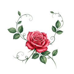 illustration of a rose