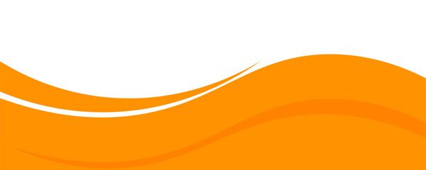 orange and white business wave banner background. overlapping vector waves background.