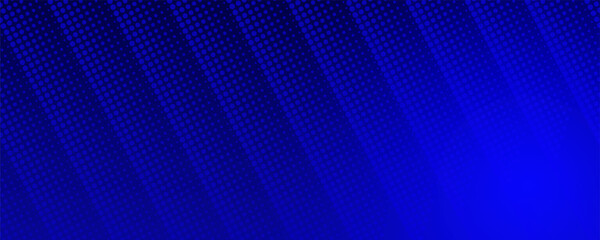 Blue abstract background diagonal geometric shape with halftone. Modern fiber textured vector