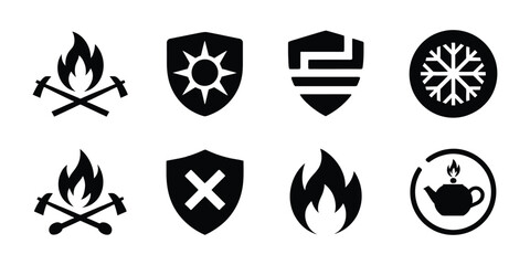 Fire department badge illustration design vector

