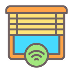 Smart Blinds Vector Icon