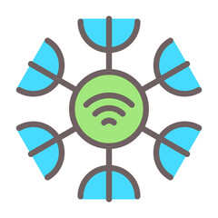Smart Cooling Vector Icon