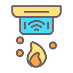 Smart Gas Detector Vector Icon